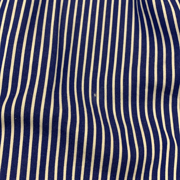 Ralph Lauren Cotton Blue/White Striped Slim Fit Long Sleeve Dress Shirt, Size M - Picture 6 of 6